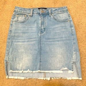 Denim mini skirt